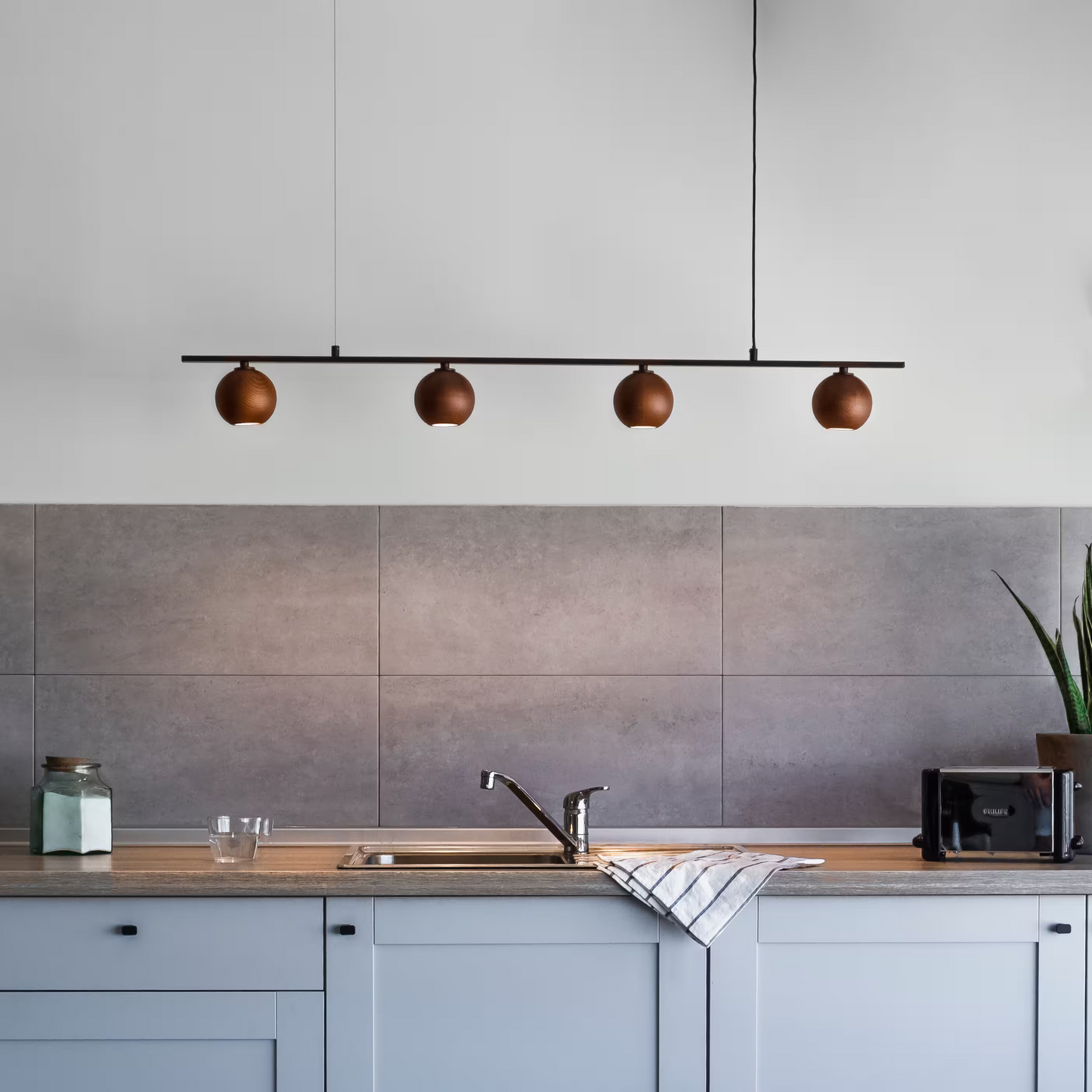 Lita 4-Light LED Bar Pendant