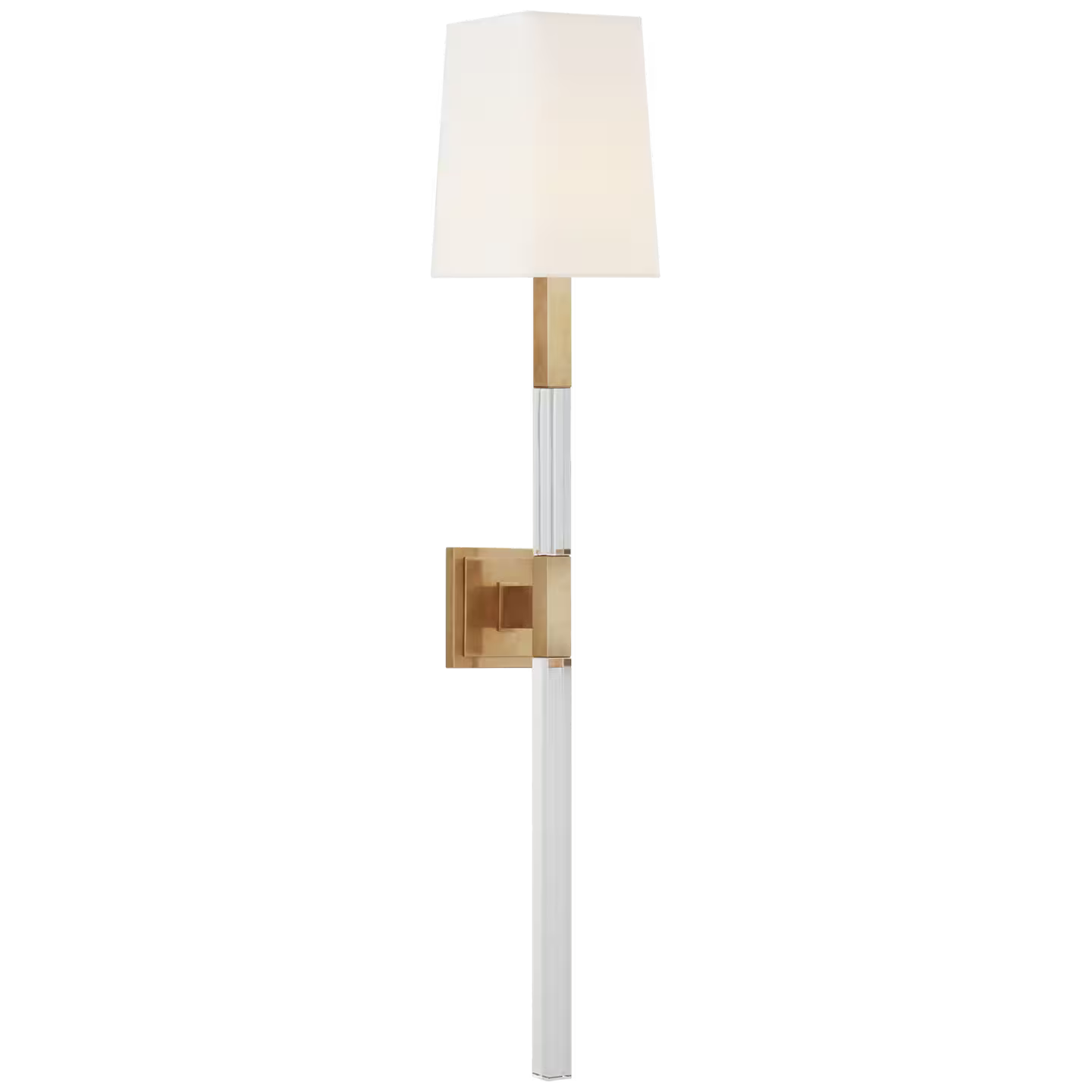 Reagan Tail Sconce with Linen Shade