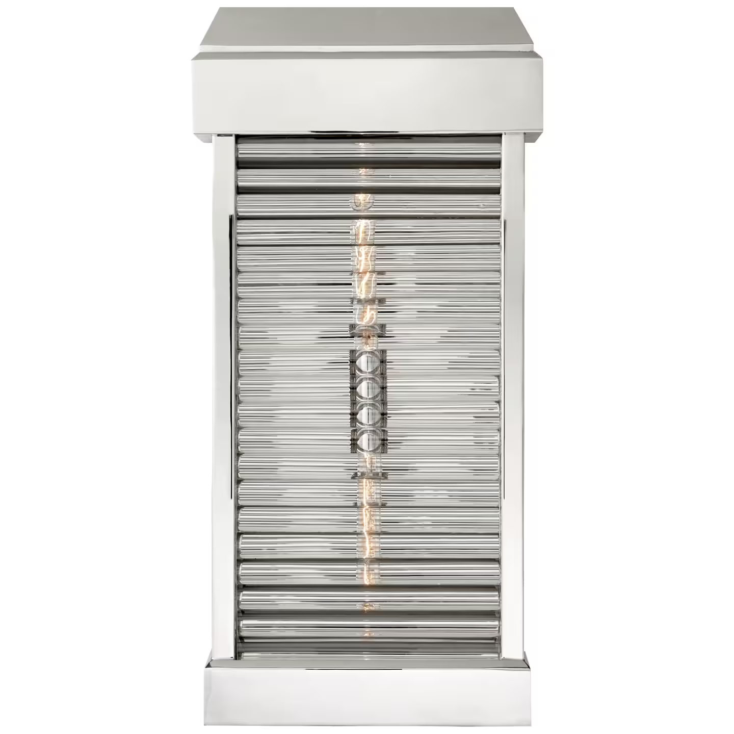 Dunmore Large Curved Glass Louver Sconce