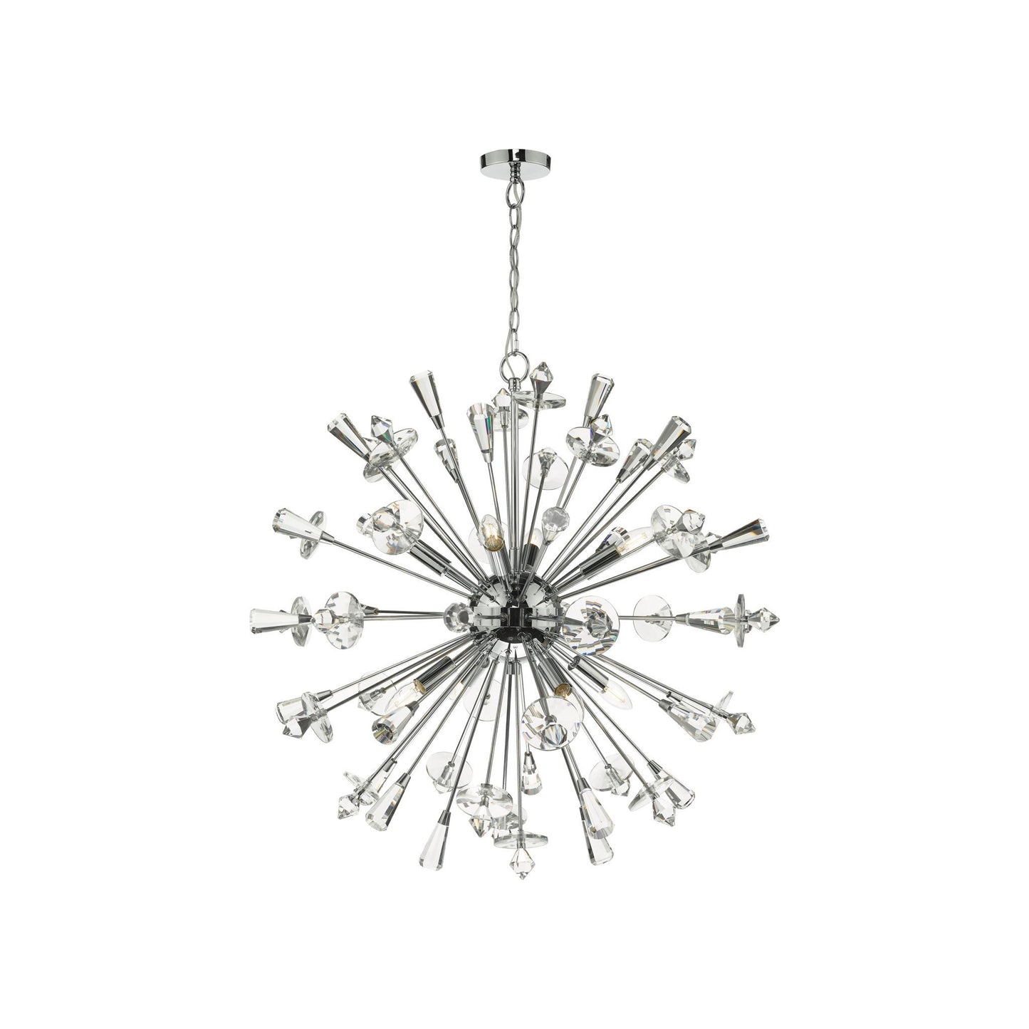 Exodus 8-Light Pendant Polished Chrome with Crystal