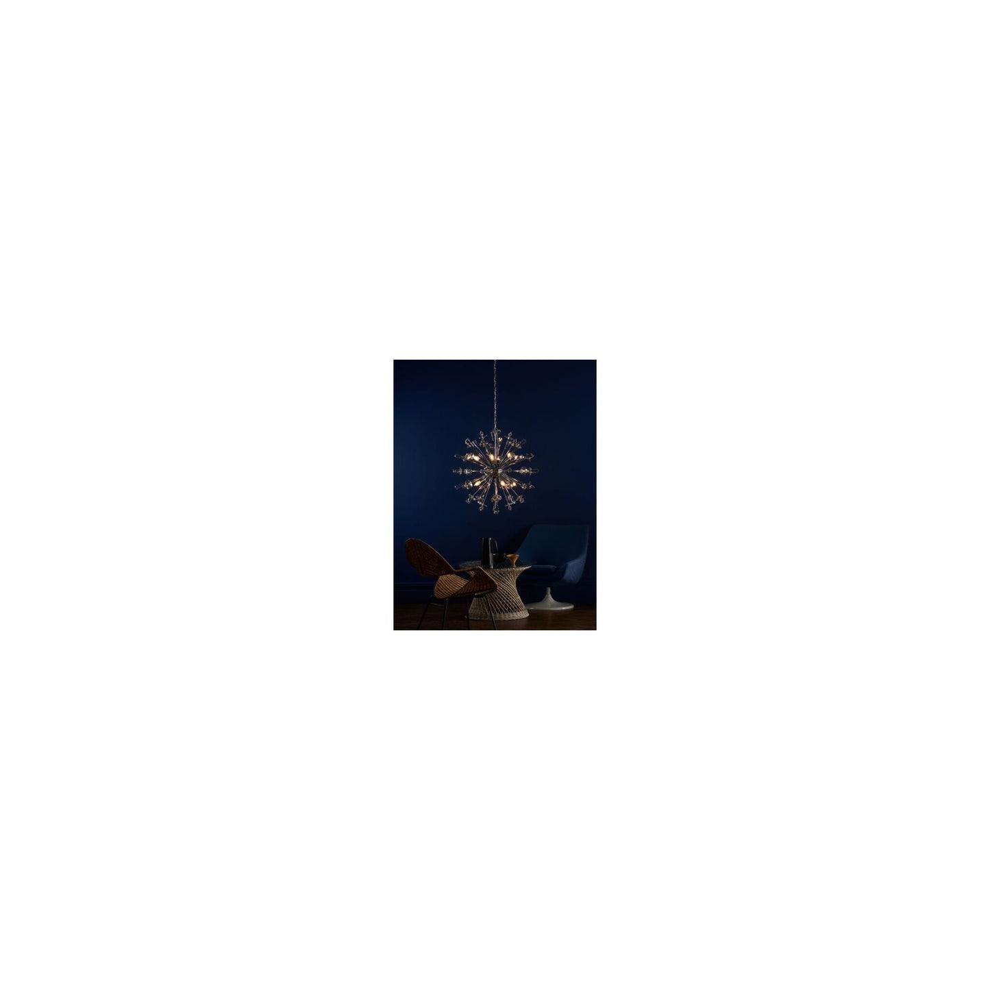 Exodus 8-Light Pendant Polished Chrome with Crystal