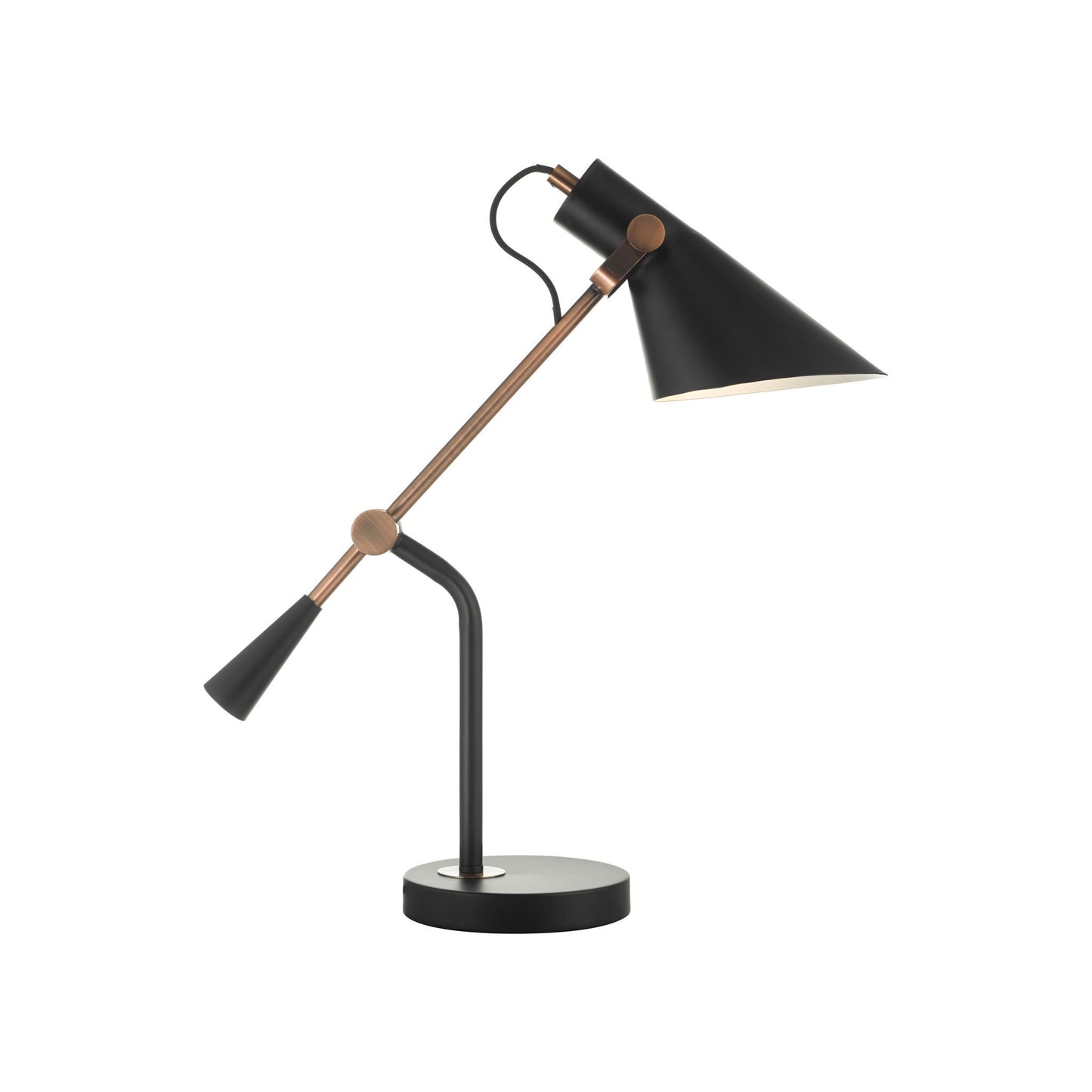 Jack Task Table Lamp Black & Antique Copper