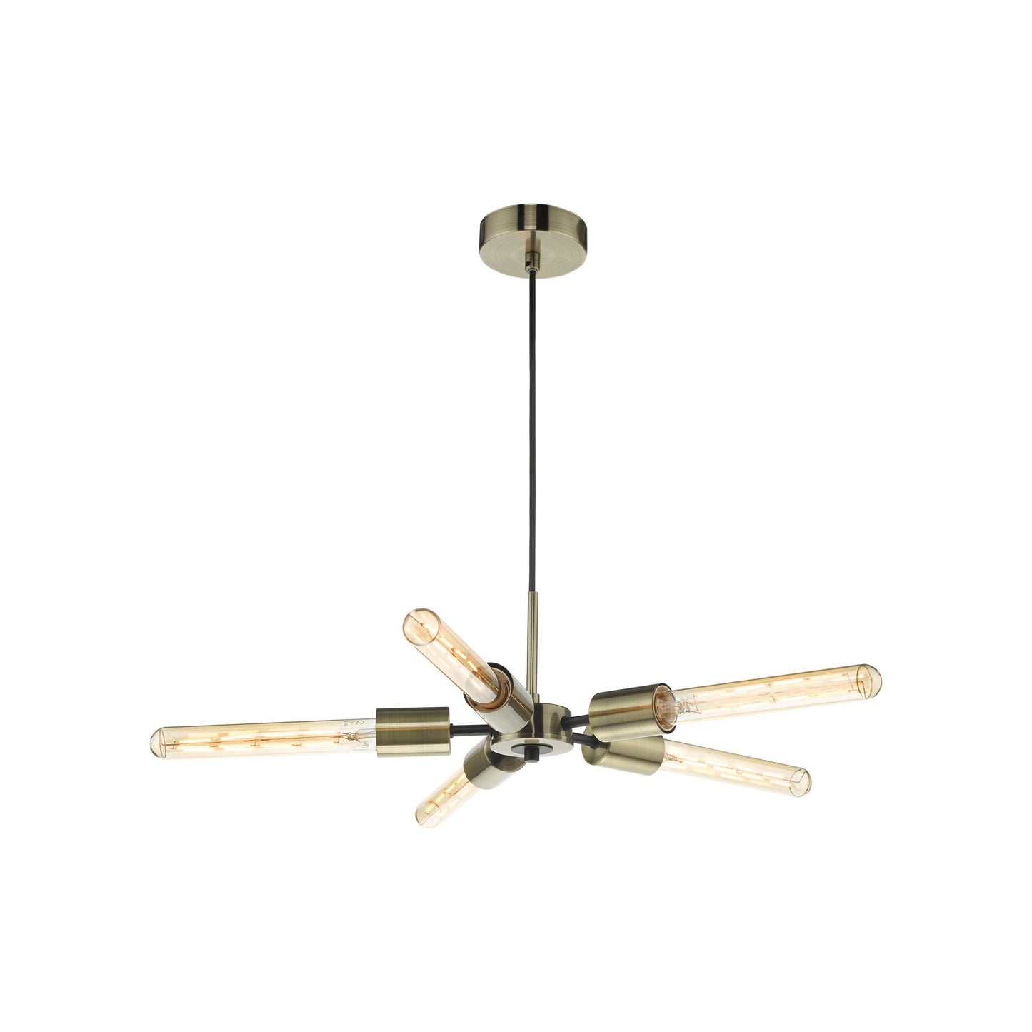 Onika 5-Light Pendant Antique Brass