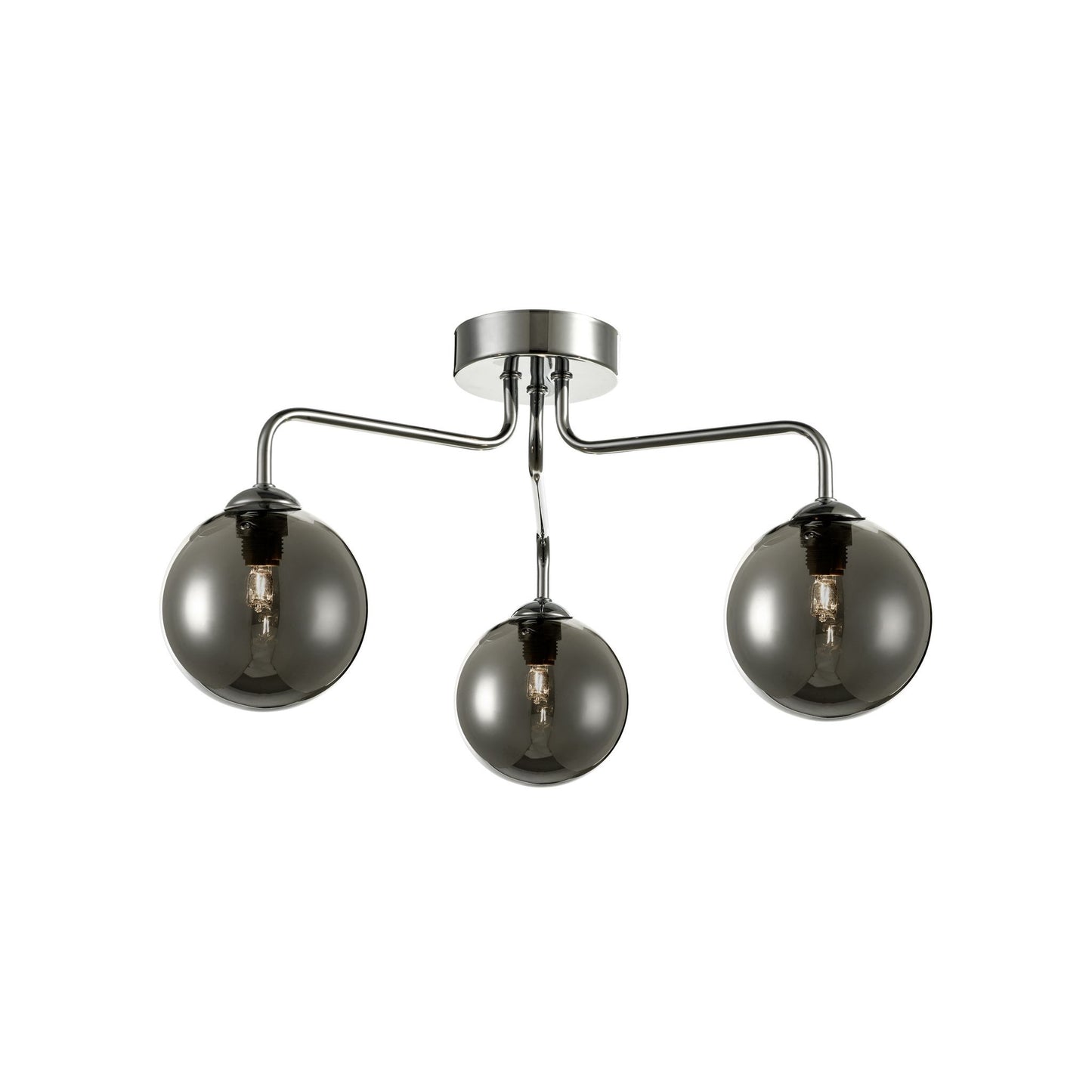 Feya 3-Light Semi Flush Polished Chrome