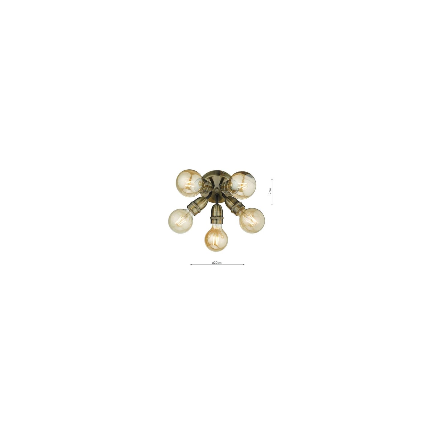 Yao 5-Light Flush Mount