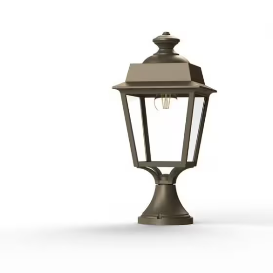Place des Vosges 1 Evolution Small Clear Glass Pedestal