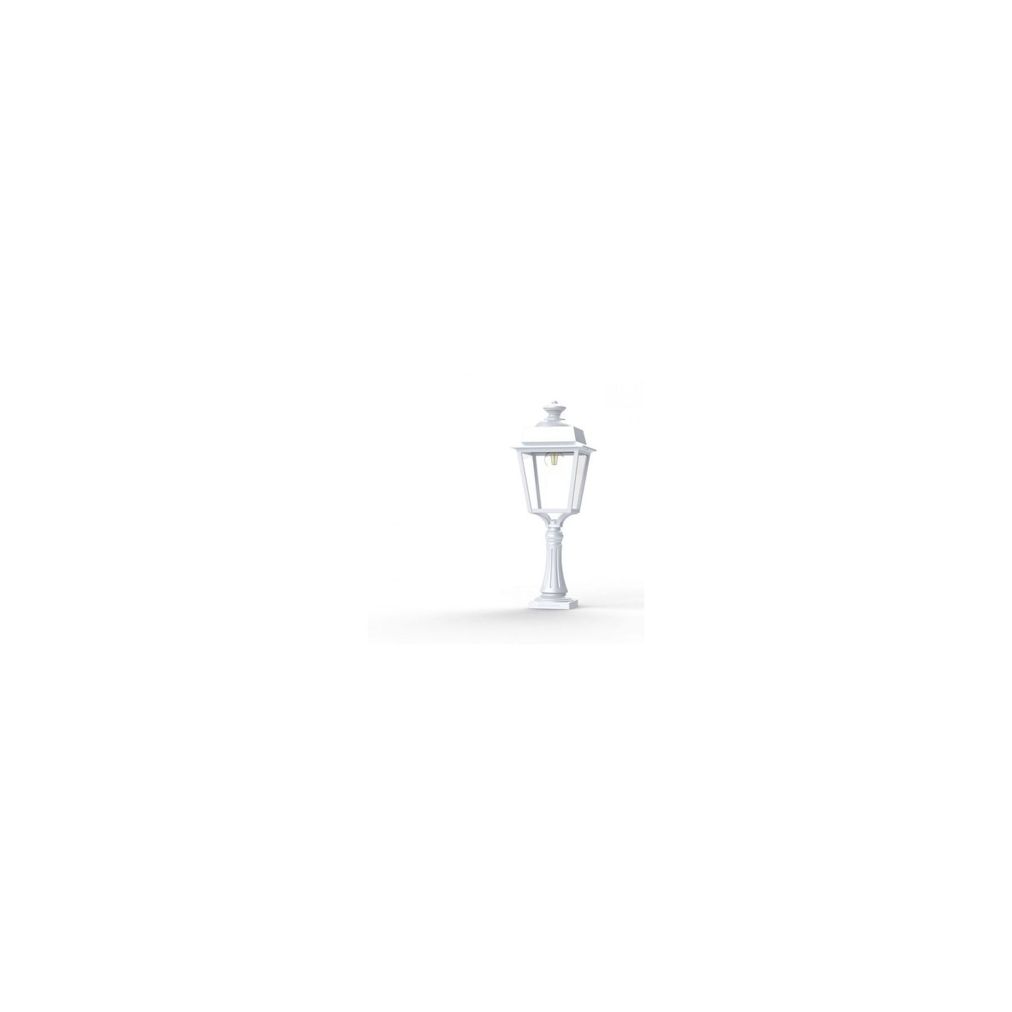 Place des Vosges 1 Evolution Large Clear Glass Pedestal with Four-Sided Lantern
