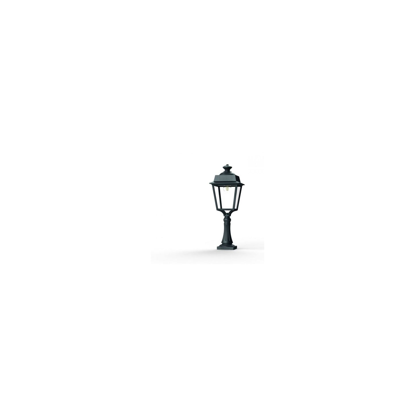 Place des Vosges 1 Evolution Large Clear Glass Pedestal with Four-Sided Lantern