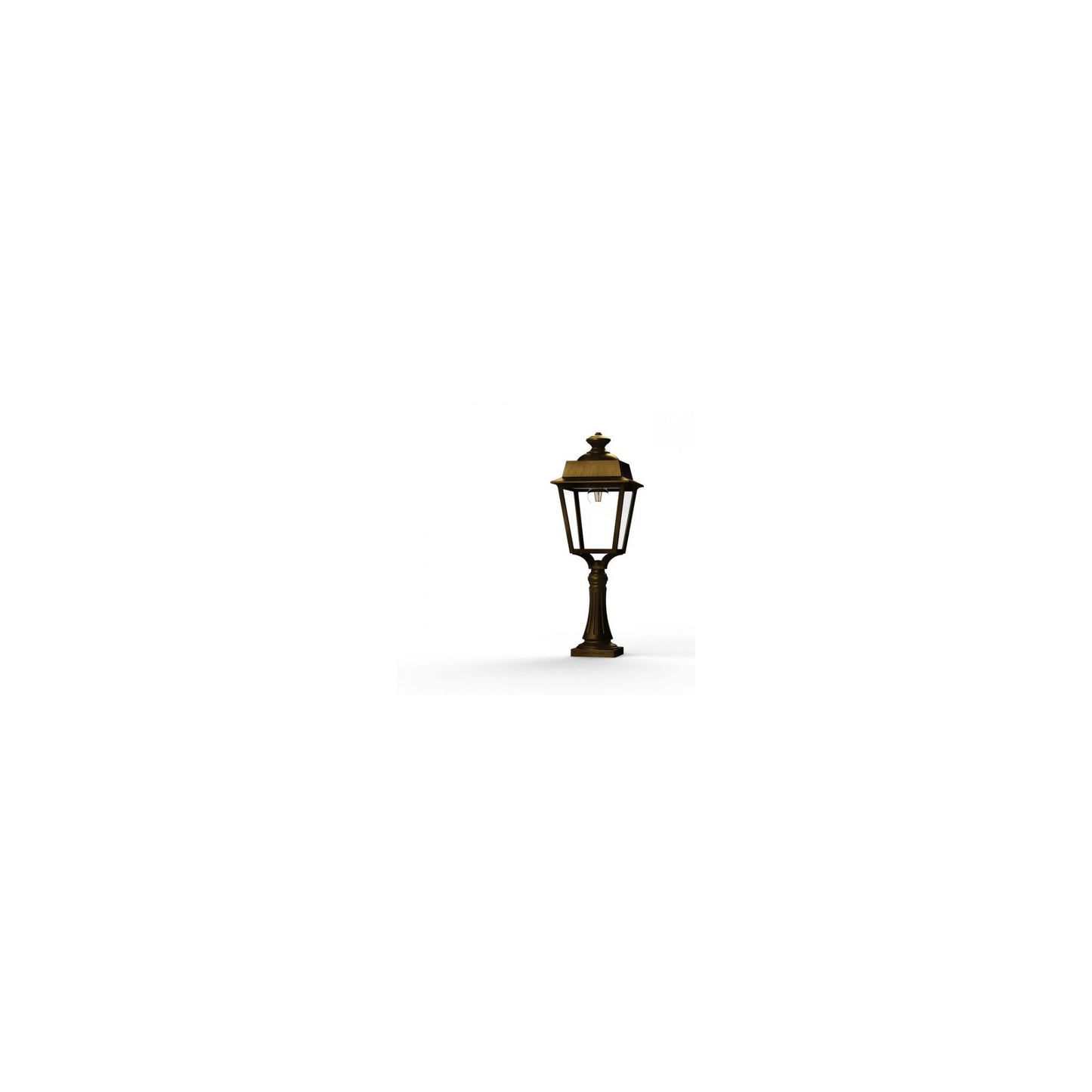 Place des Vosges 1 Evolution Large Clear Glass Pedestal with Four-Sided Lantern