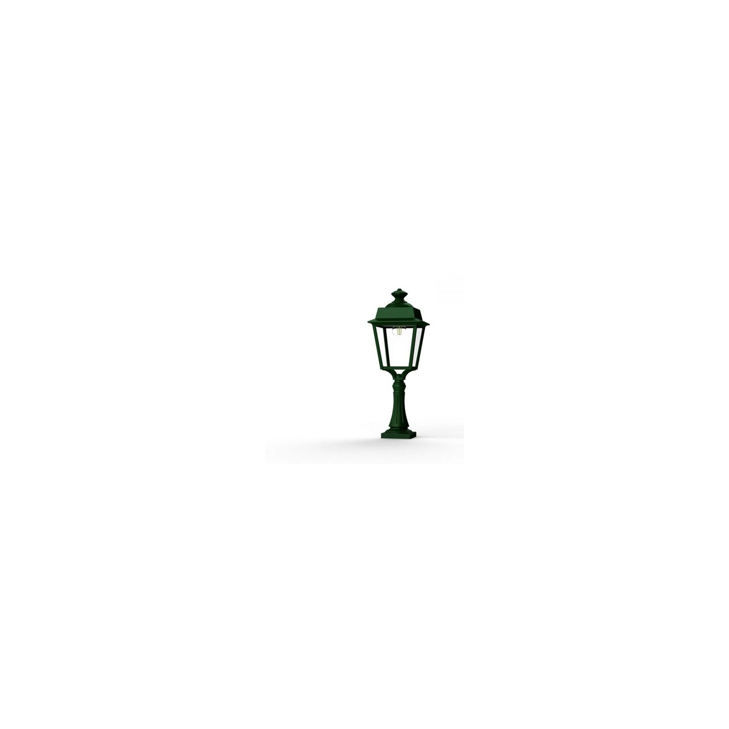 Place des Vosges 1 Evolution Large Clear Glass Pedestal with Four-Sided Lantern