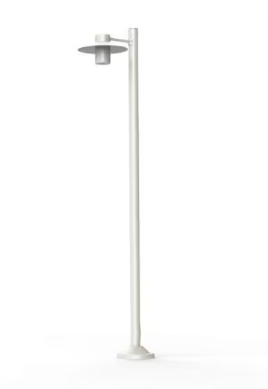 Aubanne Model 4 Frosted Glass Lamp Post
