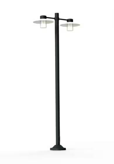 Aubanne Model 5 Frosted Glass Lamp Post
