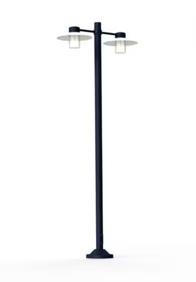 Aubanne Model 5 Frosted Glass Lamp Post