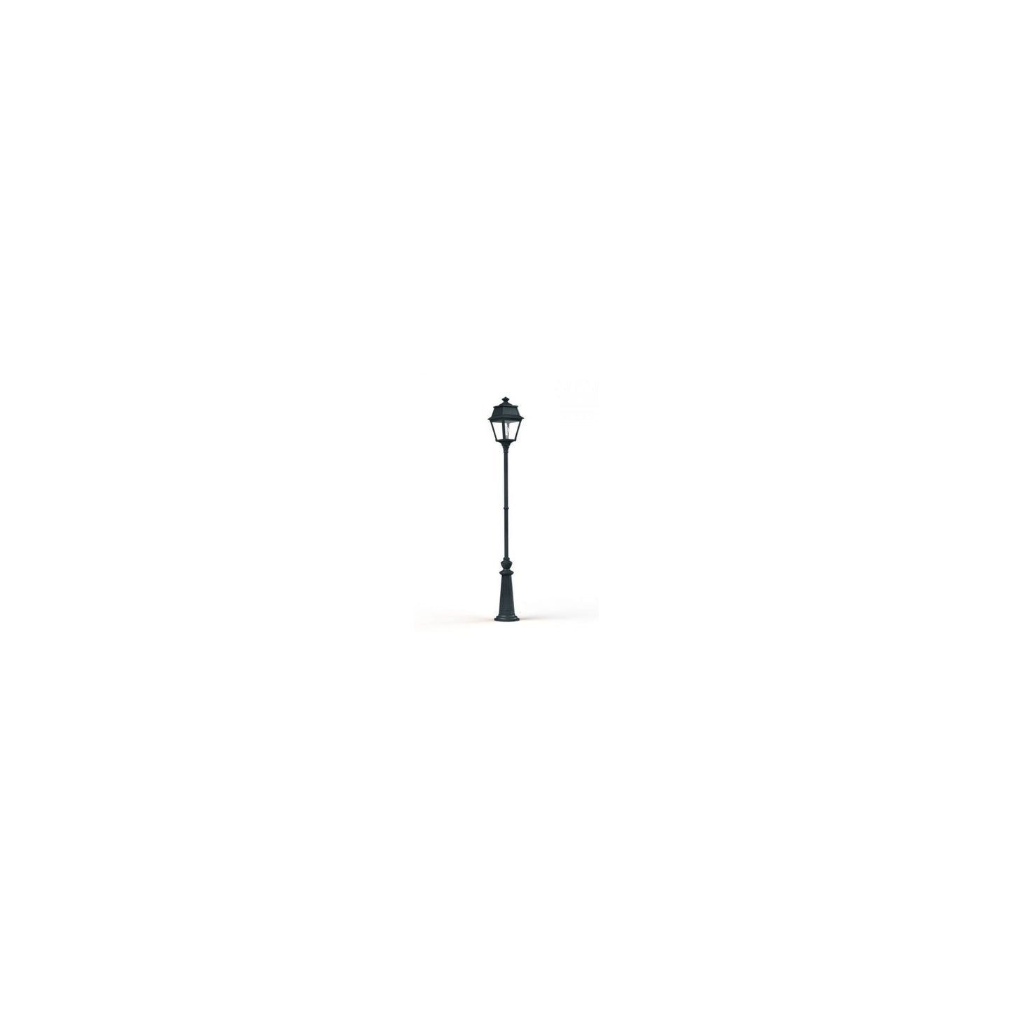 Avenue 2 Large Clear Glass Lamp Post with Minimalist lines style lantern