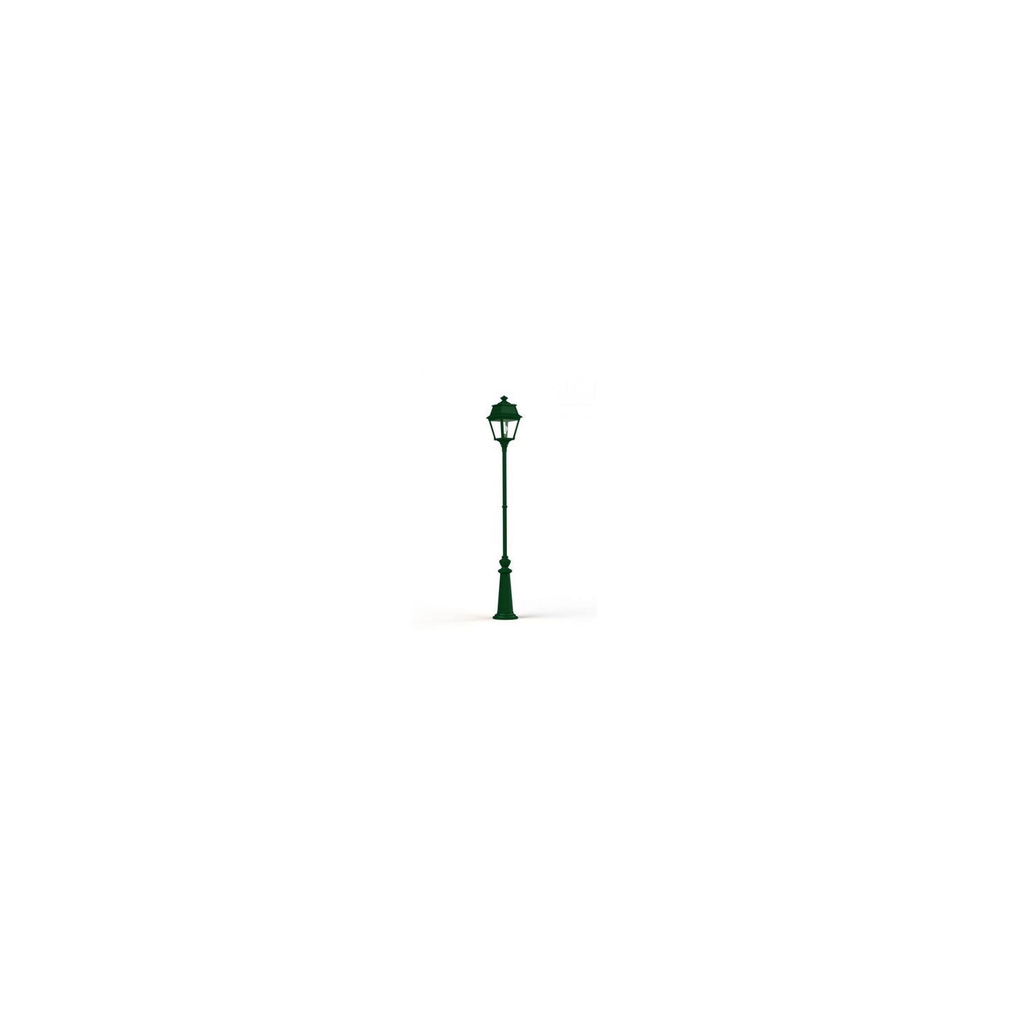 Avenue 2 Large Clear Glass Lamp Post with Minimalist lines style lantern