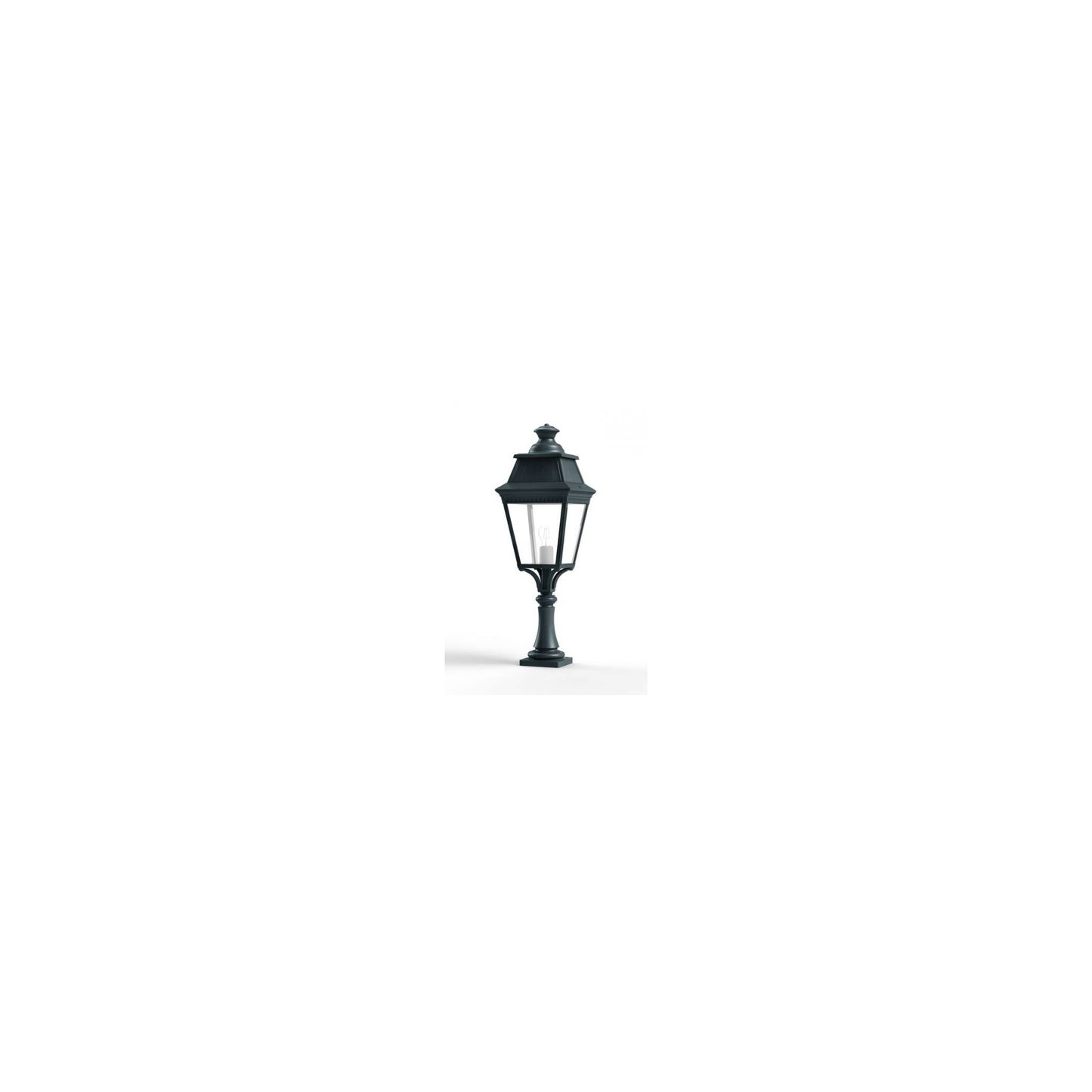 Avenue 3 Model 5 Clear Glass Pillar Mount Lantern