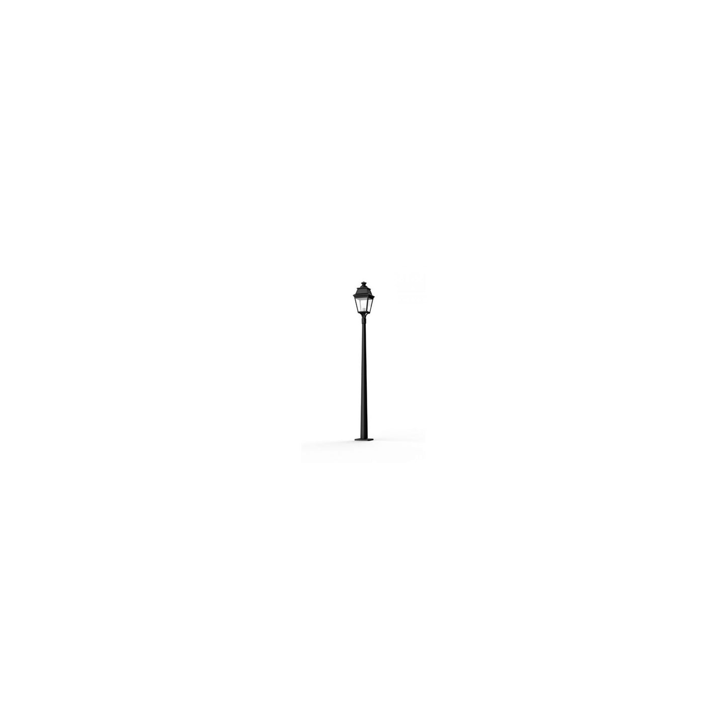 Avenue 3 Large Clear Glass Lamp Post with Minimalist lines style lantern