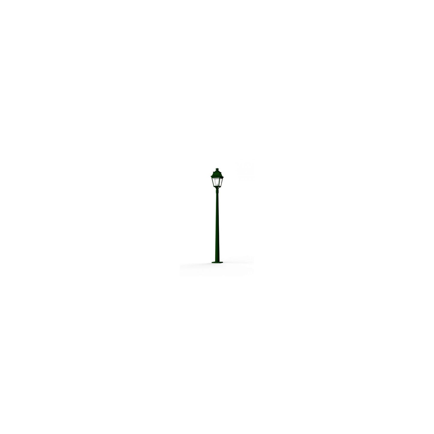 Avenue 3 Large Clear Glass Lamp Post with Minimalist lines style lantern