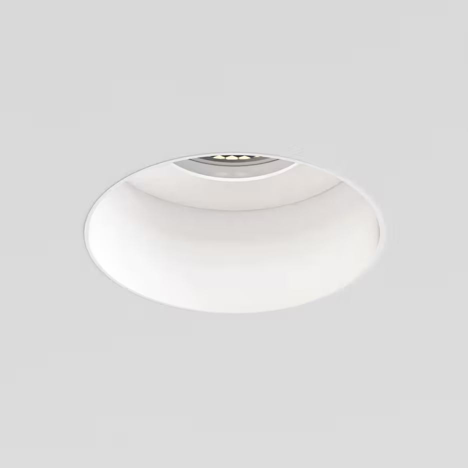 Trimless Slimline Round Fixed Fire-Rated Ceiling Light IP65