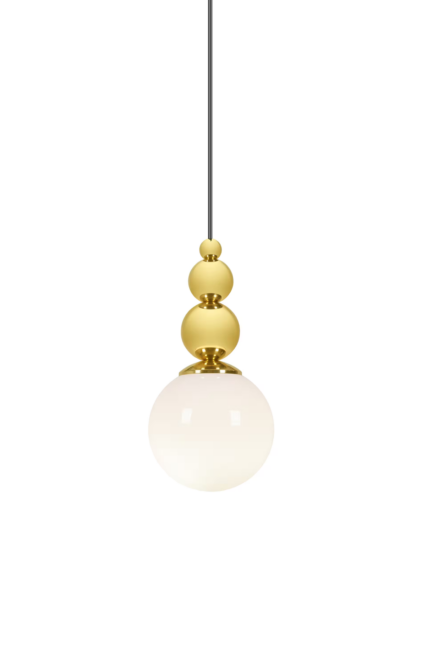 Spheres 3 LED Pendant with White Glass