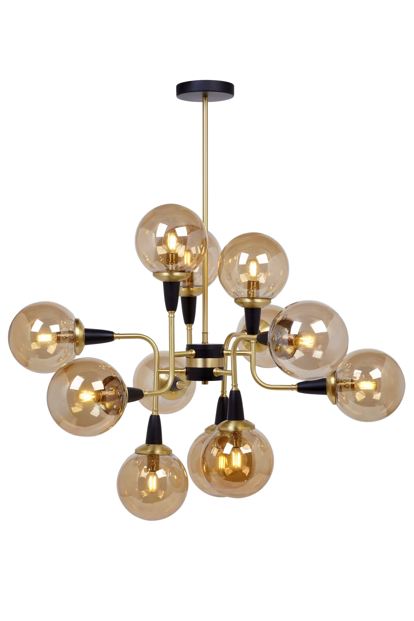 Bistro 24-Light Chandelier Satin Brass