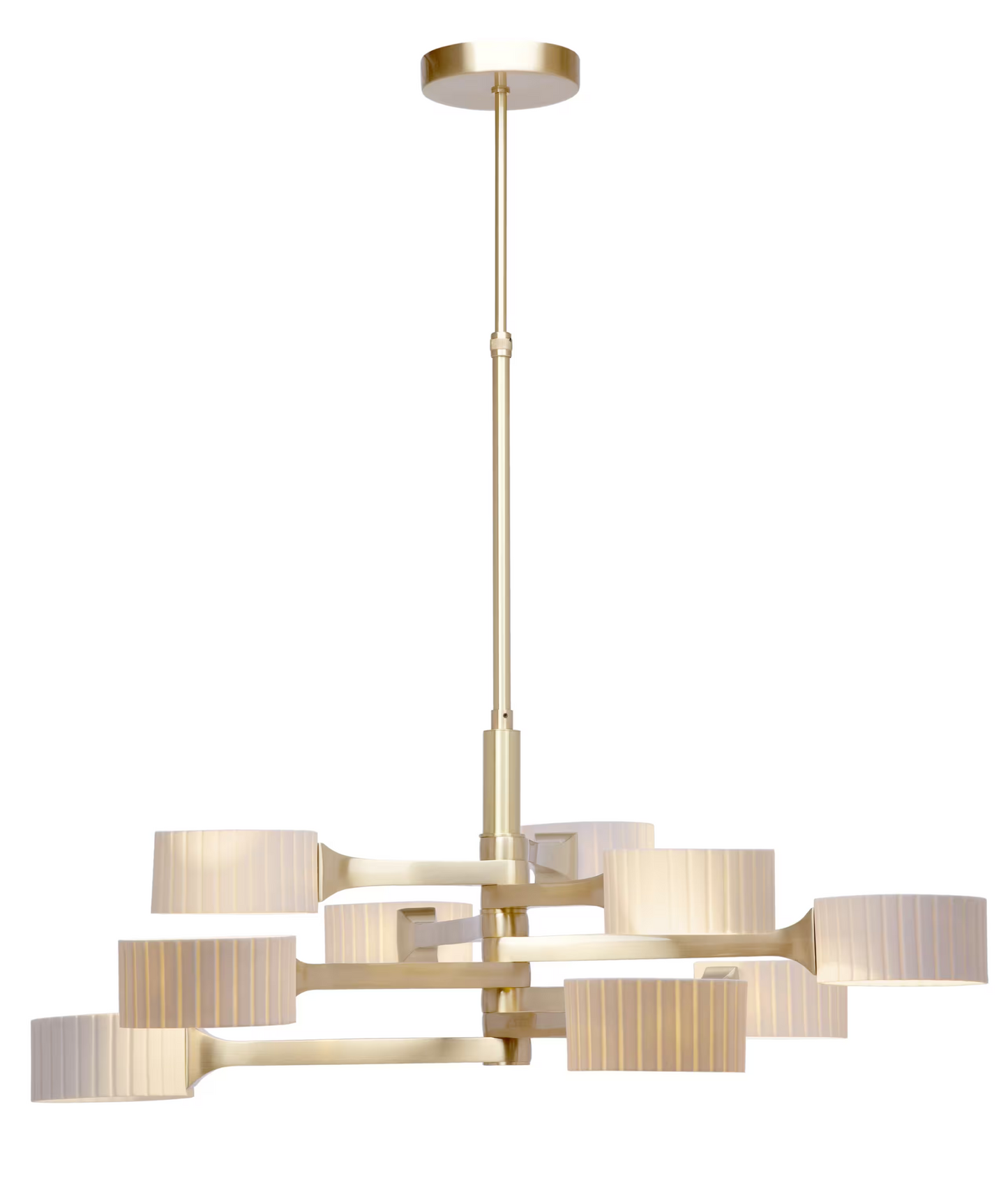Brahma 9-Light Pendant Raw Porcelain