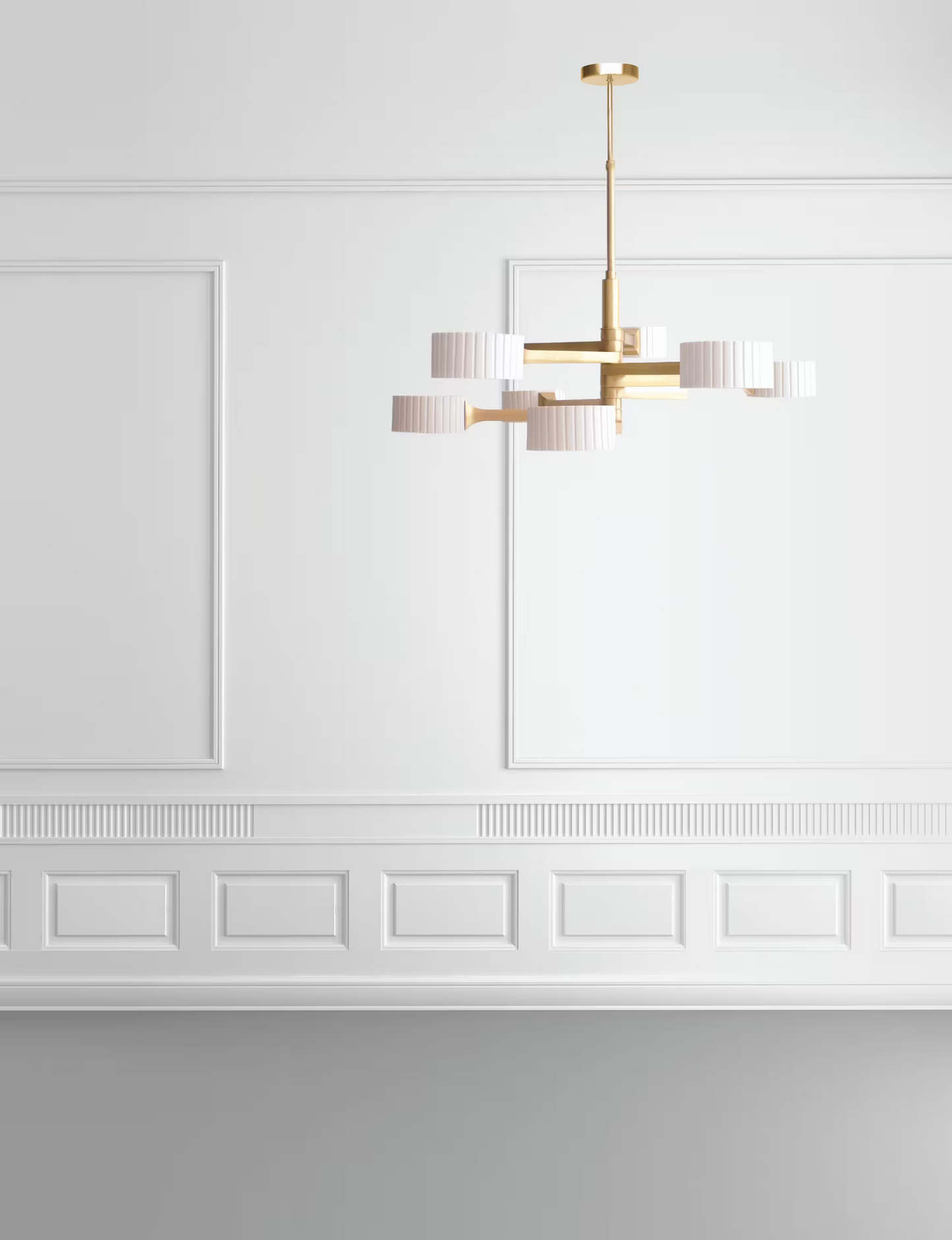 Brahma 9-Light Pendant Raw Porcelain