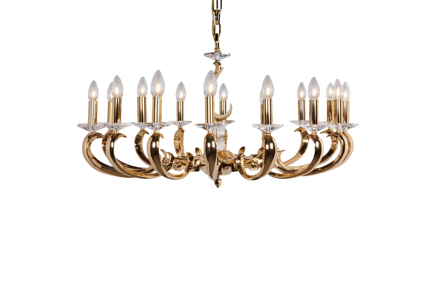 Esbelta 16-Light Chandelier with Asfour Lead Crystal