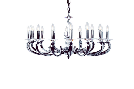 Esbelta 16-Light Chandelier with Asfour Lead Crystal