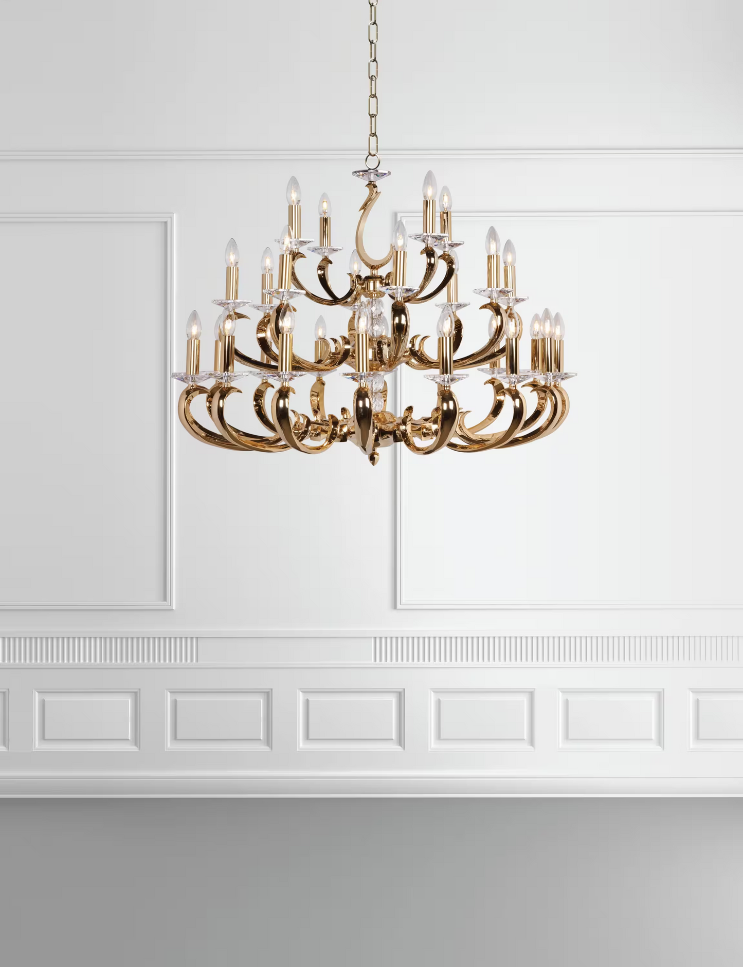 Esbelta 16-Light Chandelier with Asfour Lead Crystal