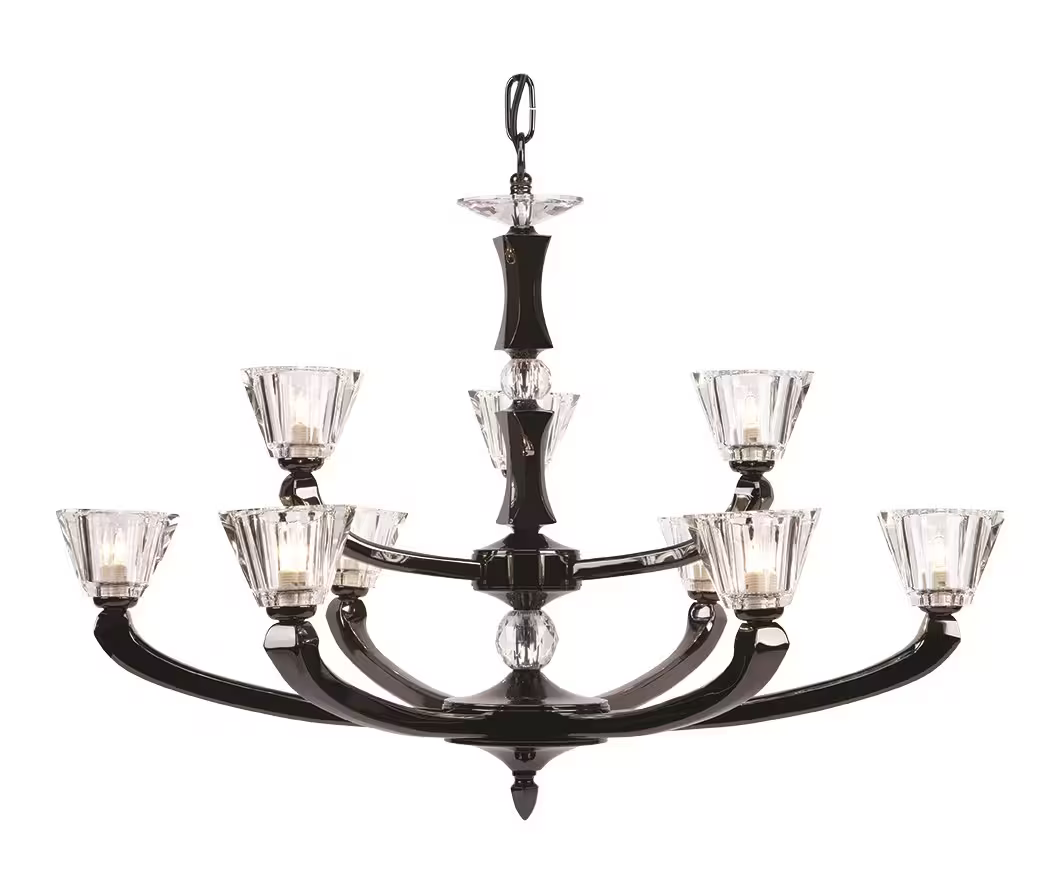 Perseas 9-Light Chandelier with Glass Shade