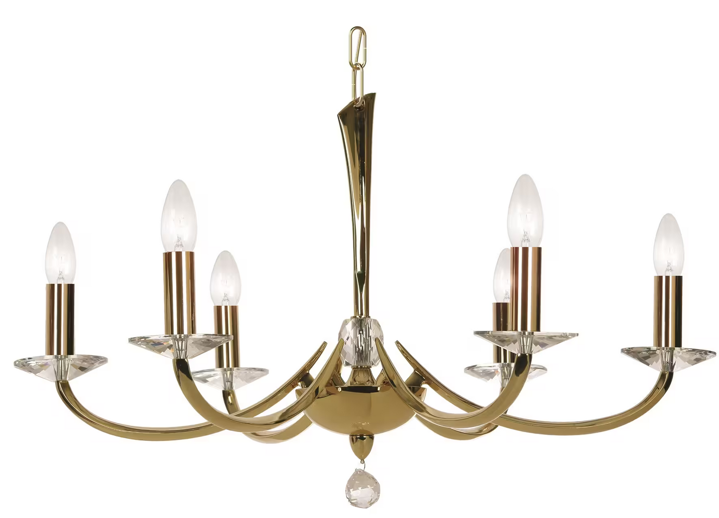 Bahia 8-Light Chandelier with Asfour Lead Crystal