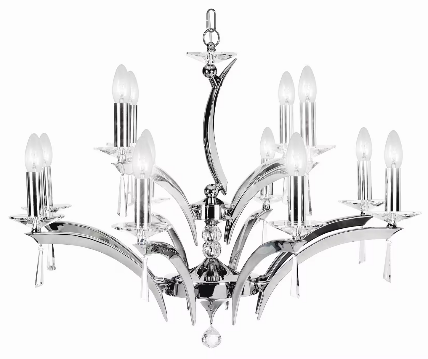 Forum 12-Light Chandelier with Asfour Lead Crystal