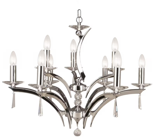 Forum 9-Light Chandelier with Asfour Lead Crystal