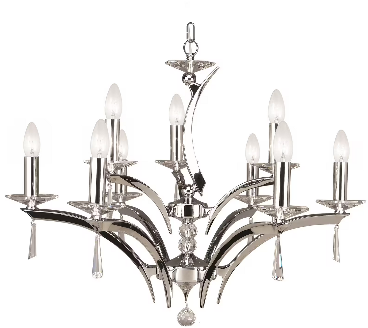 Forum 9-Light Chandelier with Asfour Lead Crystal
