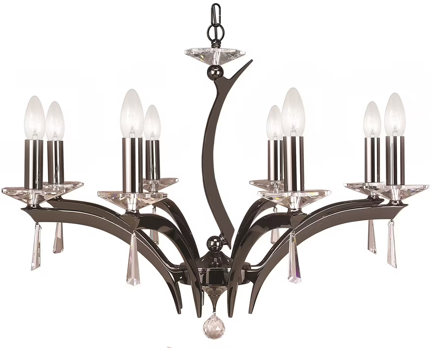 Forum 8-Light Chandelier with Asfour Lead Crystal