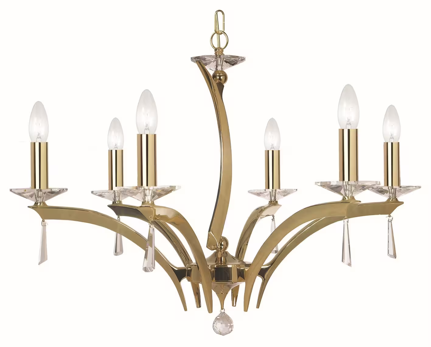 Forum 6-Light Chandelier with Asfour Lead Crystal