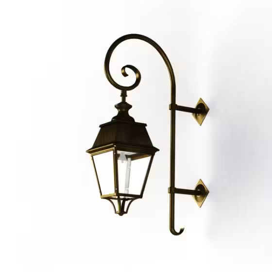 Avenue 4 Model 5 Clear Glass Upwards Wall Bracket