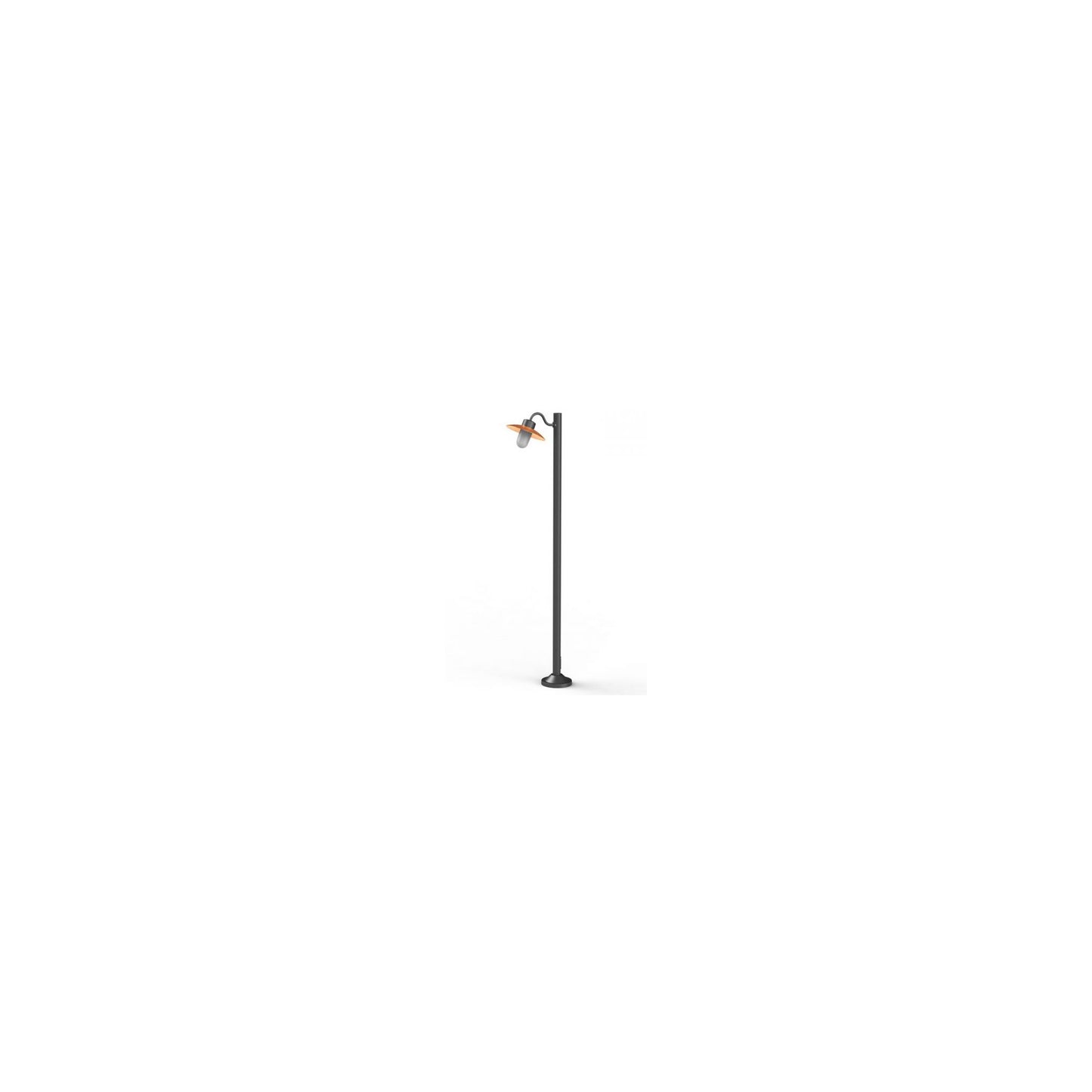 Belcour Model 4 Opal Glass Bollard Short Post