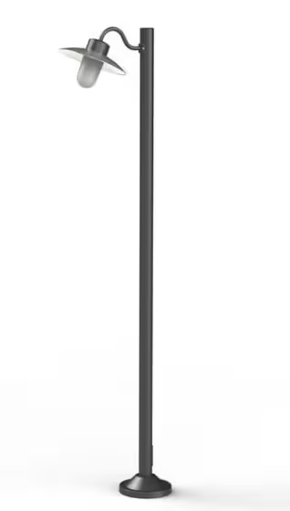 Belcour Model 4 Opal Glass Bollard Short Post