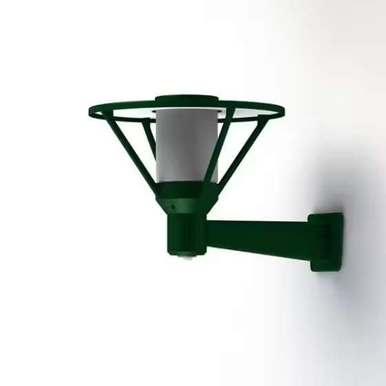Bermude Frosted Glass Motion Sensor Upwards Wall Bracket with White Reflector