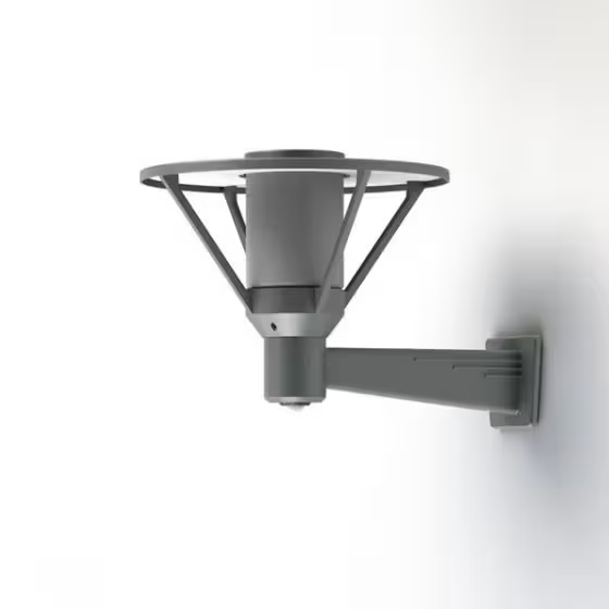 Bermude Frosted Glass Motion Sensor Upwards Wall Bracket with White Reflector