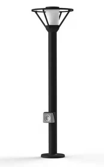 Bermude Large Frosted Glass Socket Bollard