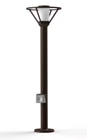 Bermude Large Frosted Glass Socket Bollard