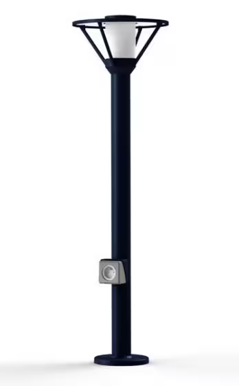 Bermude Large Frosted Glass Socket Bollard