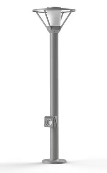 Bermude Model 4 Frosted Glass Socket Bollard
