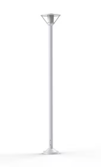 Bermude Large Frosted Glass Lamp Post