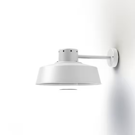 Faktory Clear Glass Downward Wall Bracket