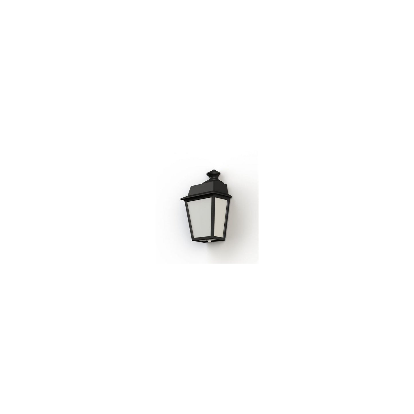 Place des Vosges 1 Evolution Model 2 Opal Glass E27 Wall Light with Injection-Moulded Aluminium