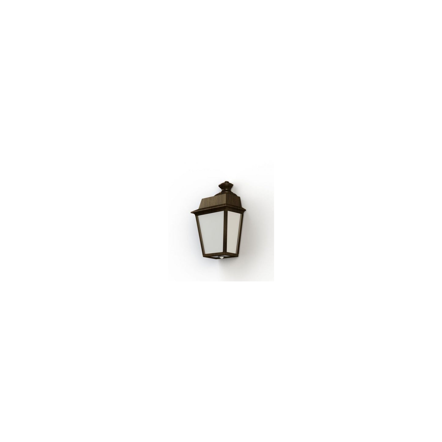 Place des Vosges 1 Evolution Model 2 Opal Glass E27 Wall Light with Injection-Moulded Aluminium